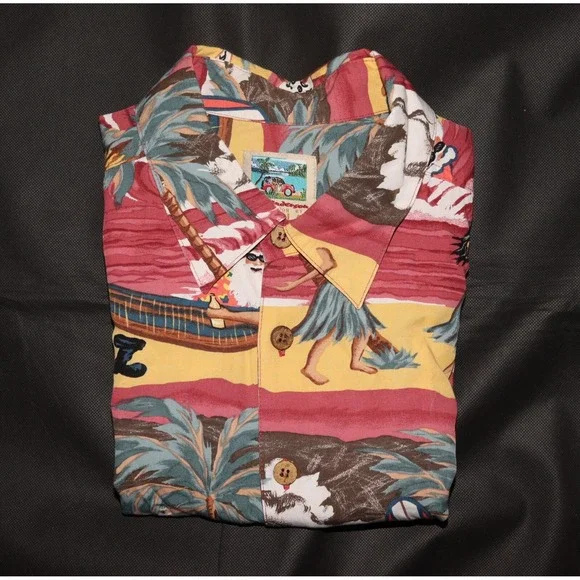 Ron Anderson Collection by Kahala Men's Button‎ Up Hawaiian Rayon Shirt Size XL